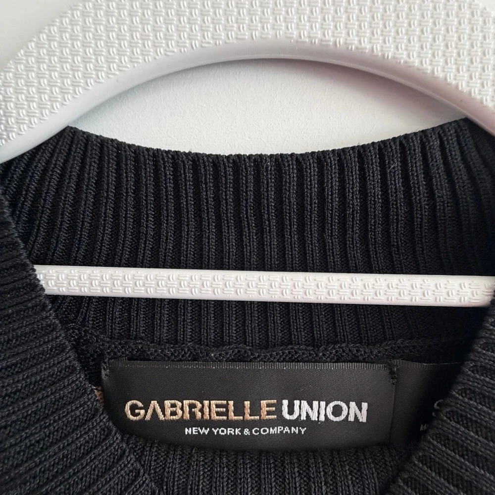 New York & Co.- Gabrielle Union collection - Elegant Striped Long Sleeve Dress - Picture 8 of 15